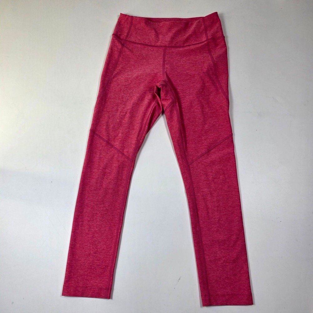 Outdoor Voices Leggings Womens S Pink Heathered High Rise Cropped Athletic 8615